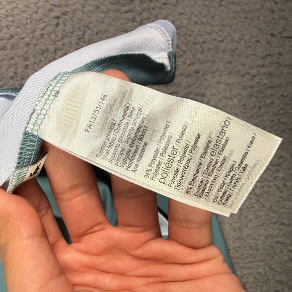 Lacoste Miami Open Tennis Polo Shirt Mens Large (5) Green Teal Snap Button - Picture 8 of 13